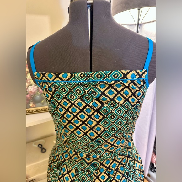 Wowzers Halter Maxi Dress Sz S Brightly Colored Unique Rainbow Decoration India - Picture 8 of 12